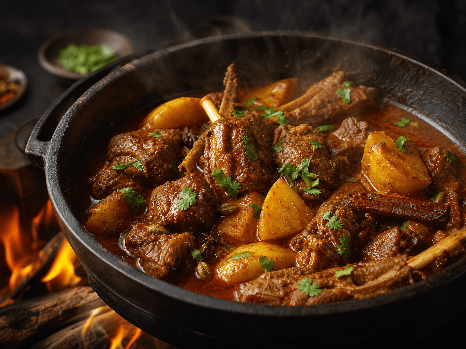 Fiery Chicken & Lamb Curry